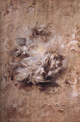 Peter Paul Rubens The Apotheosis of Fames I and Other Studies (mk01) oil painting picture